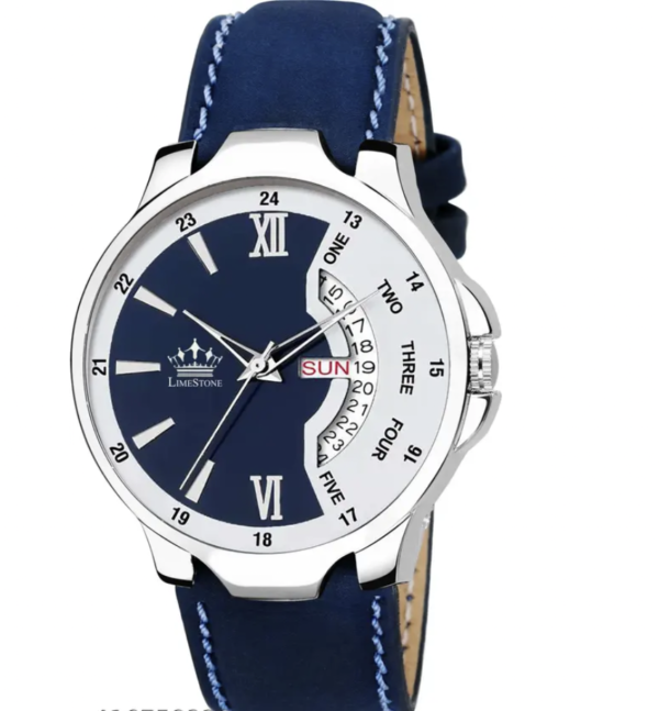 Leather Strap Quartz Analog Watch